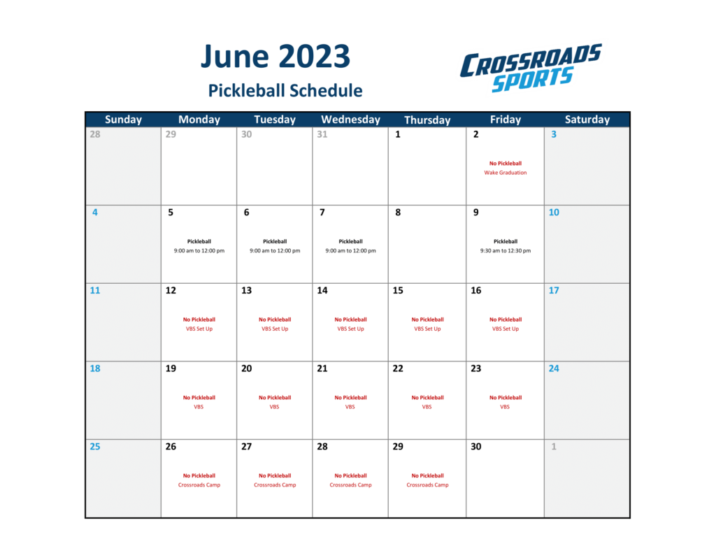 Pickleball Crossroads Sports